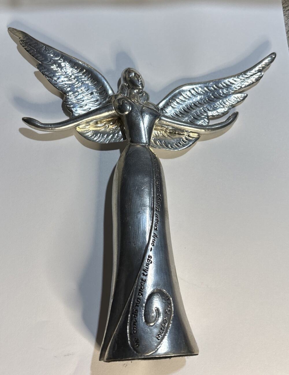 1960’s Serenity by Midwest of Canon Falls Angel Sculpture Figure 9" Quote